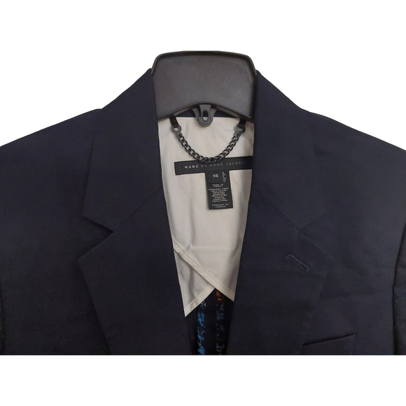 Marc by Marc Jacobs Mens Ink Blue Cotton Blazer Suit Jacket XS NWT $398 - Picture 11 of 16